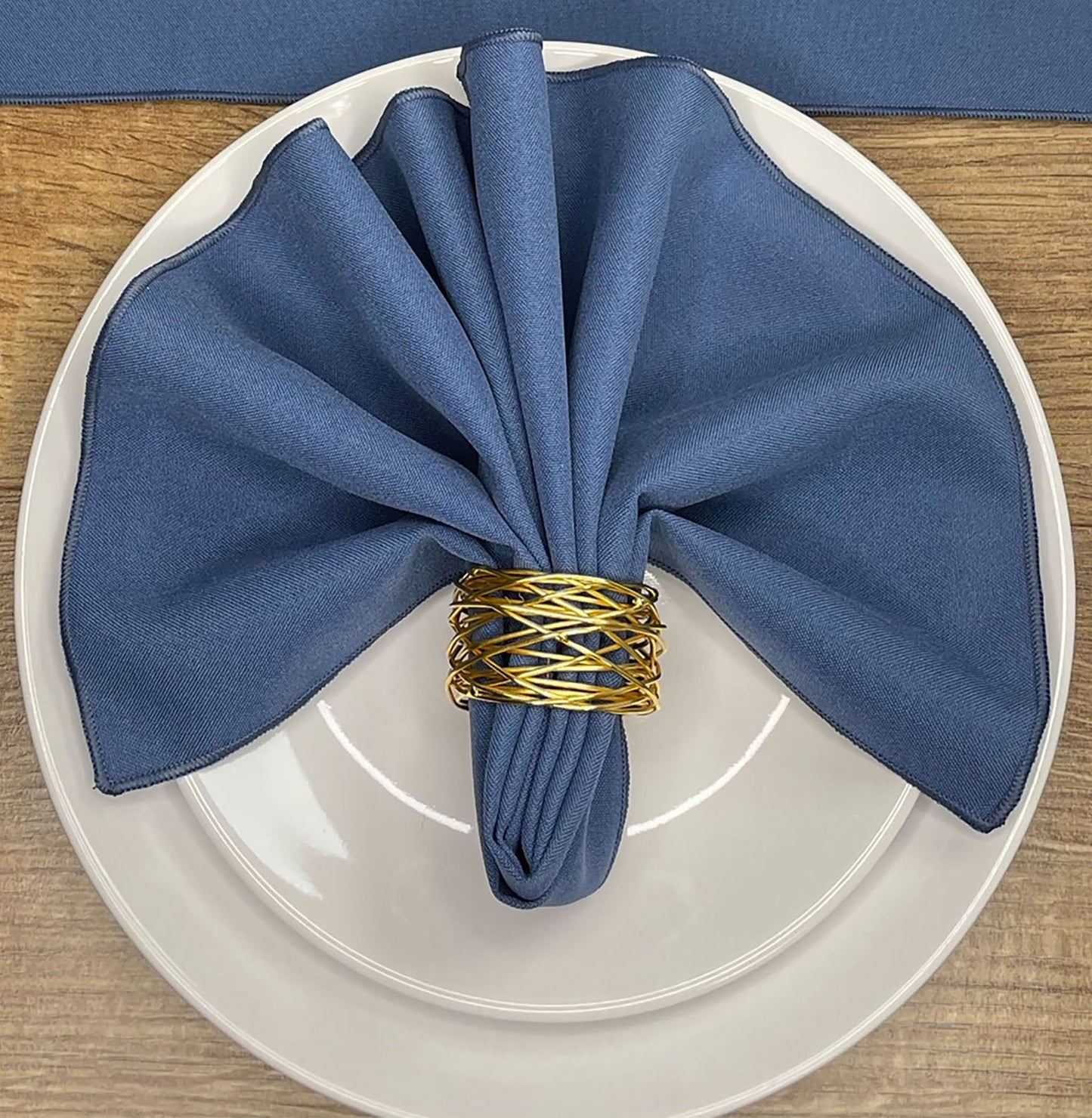 Airforce Blue Plain Fabric Napkin