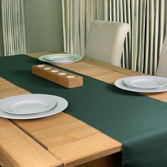 Bottle Green polyester Table runner