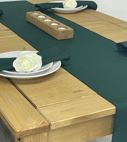 Bottle Green Table Runner