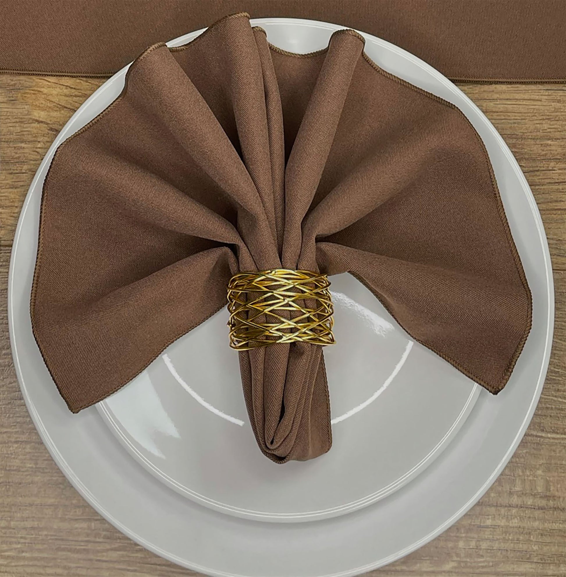 Brown Polyester Napkin