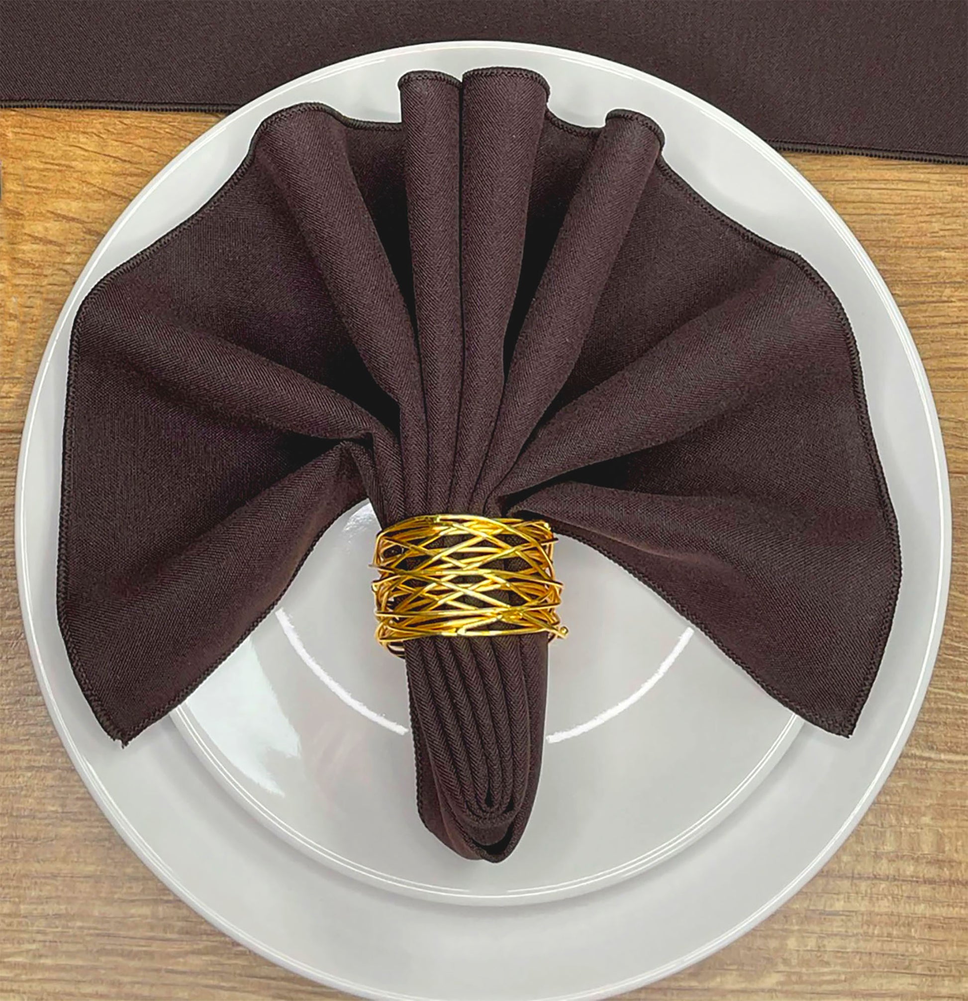 Chocolate Brown polyester Napkin