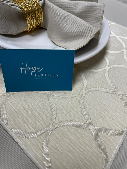 Natural Cream Geometric Table Place Mat