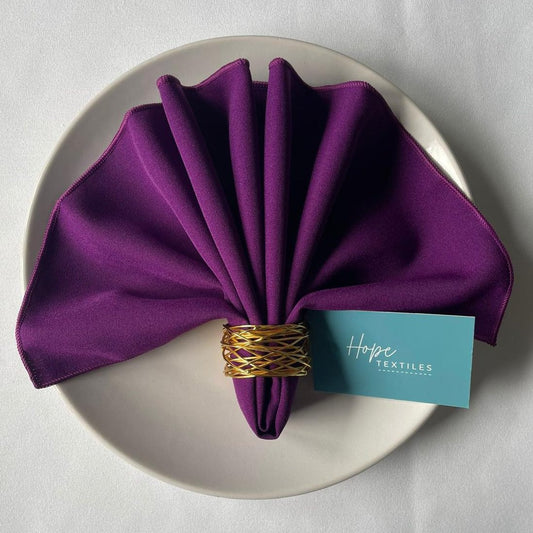 Violet Plain Fabric Napkin