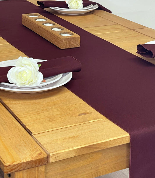 Dark Burgundy Table Runner