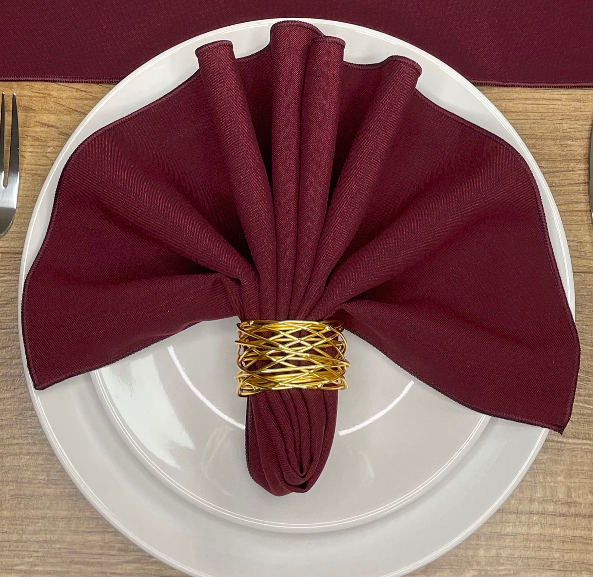 Dark Burgundy Polyester Napkin