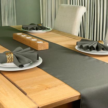 Dark Olive Polyester Table runner