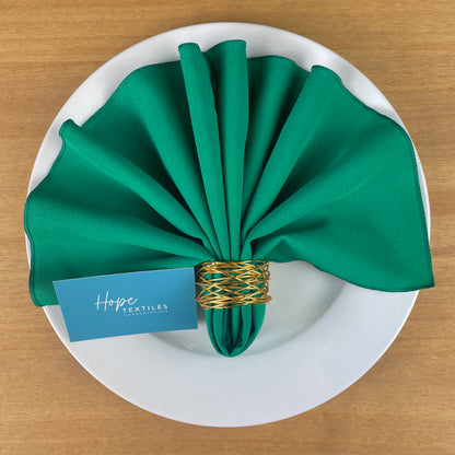 Emerald Green Table Runner and Napkin Set