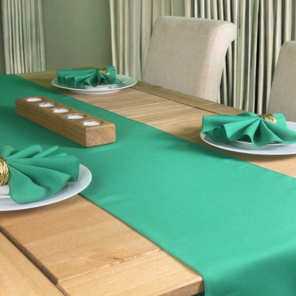 Emerald Green Table Runner and Napkin Set