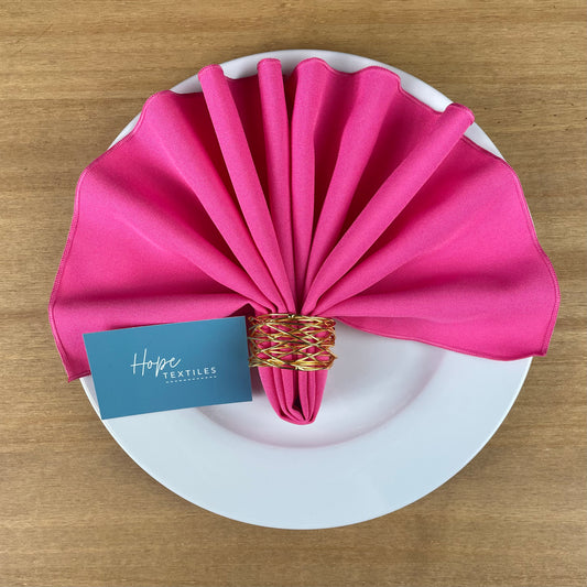 Hot Pink Table Runner and Napkins Set