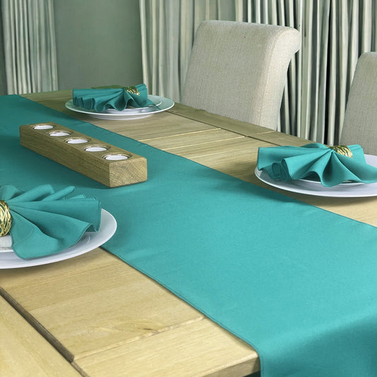 Jade Green Table Runner and Napkin Set