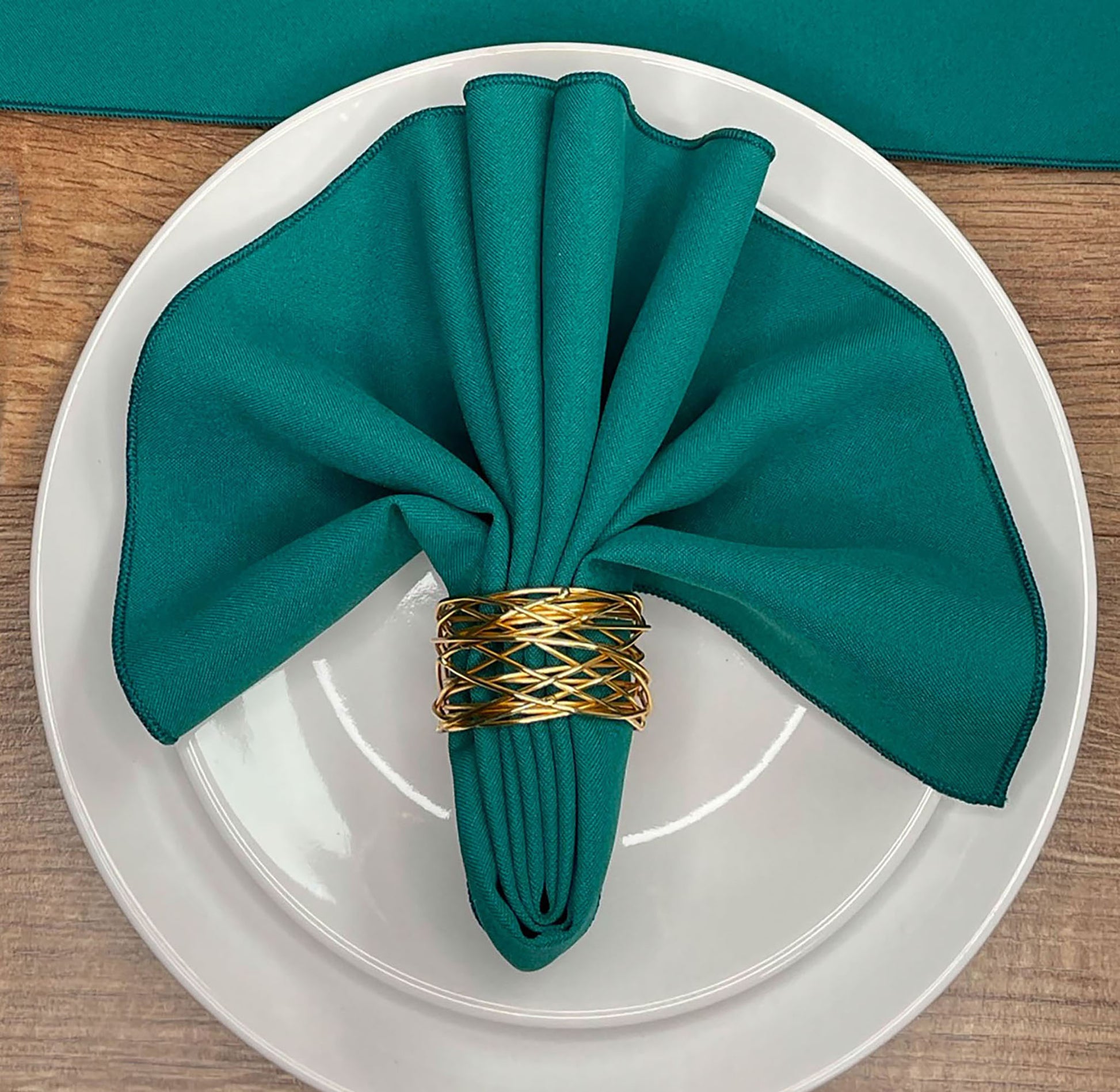 Jade Green Polyester Napkin