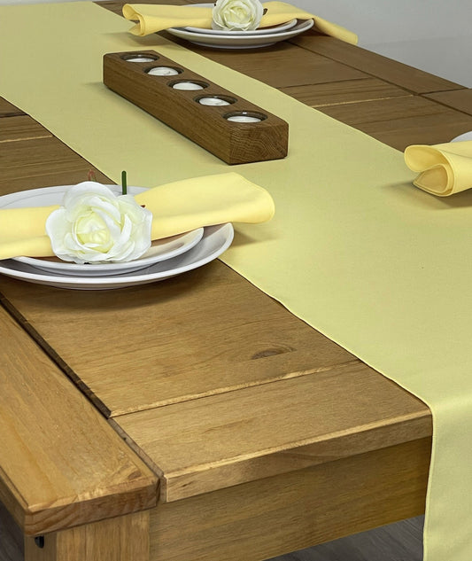 Lemon Polyester Table runner