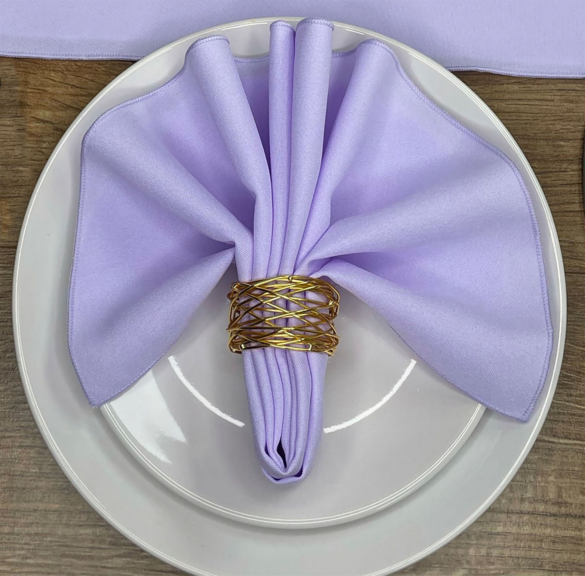 Lilac Polyester Napkin