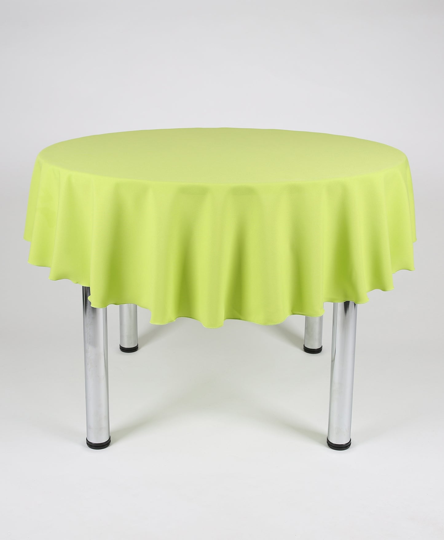 Lime Green Large Round Tablecloth with a Centre Join