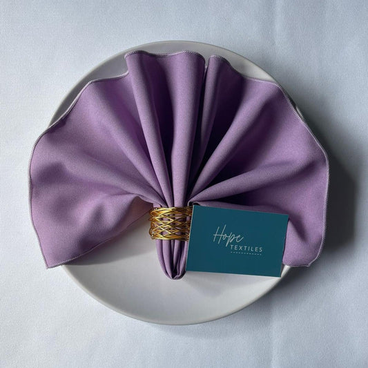 Mauve Plain Fabric Napkin