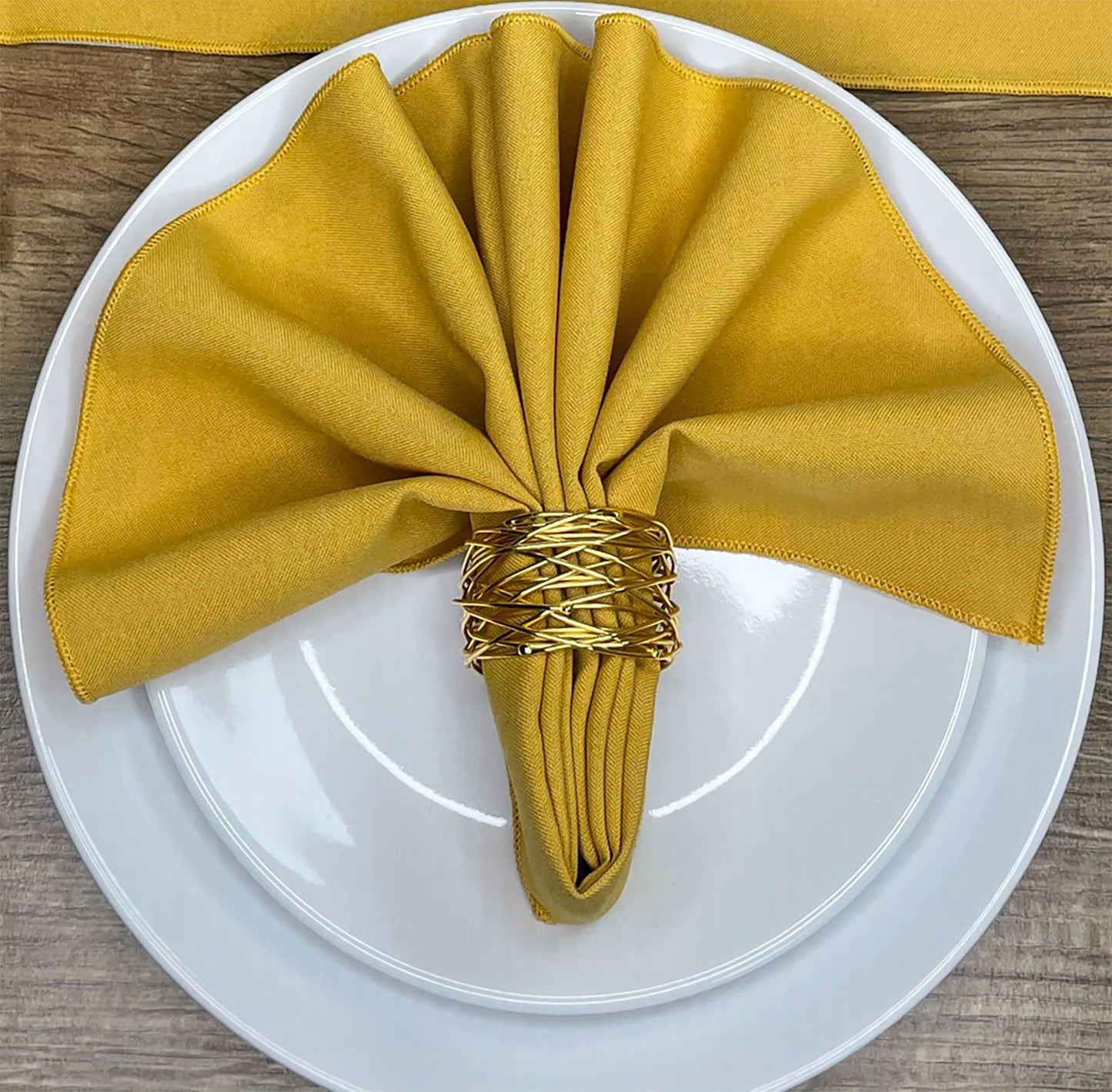 Mustard Polyester Napkin