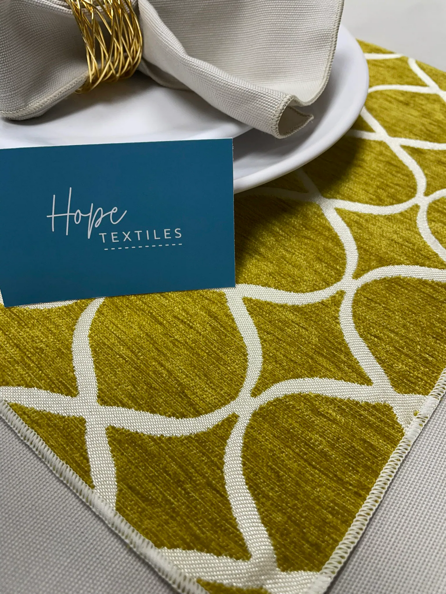 OCHRE ( mustard gold)  Geometric Table Place Mat