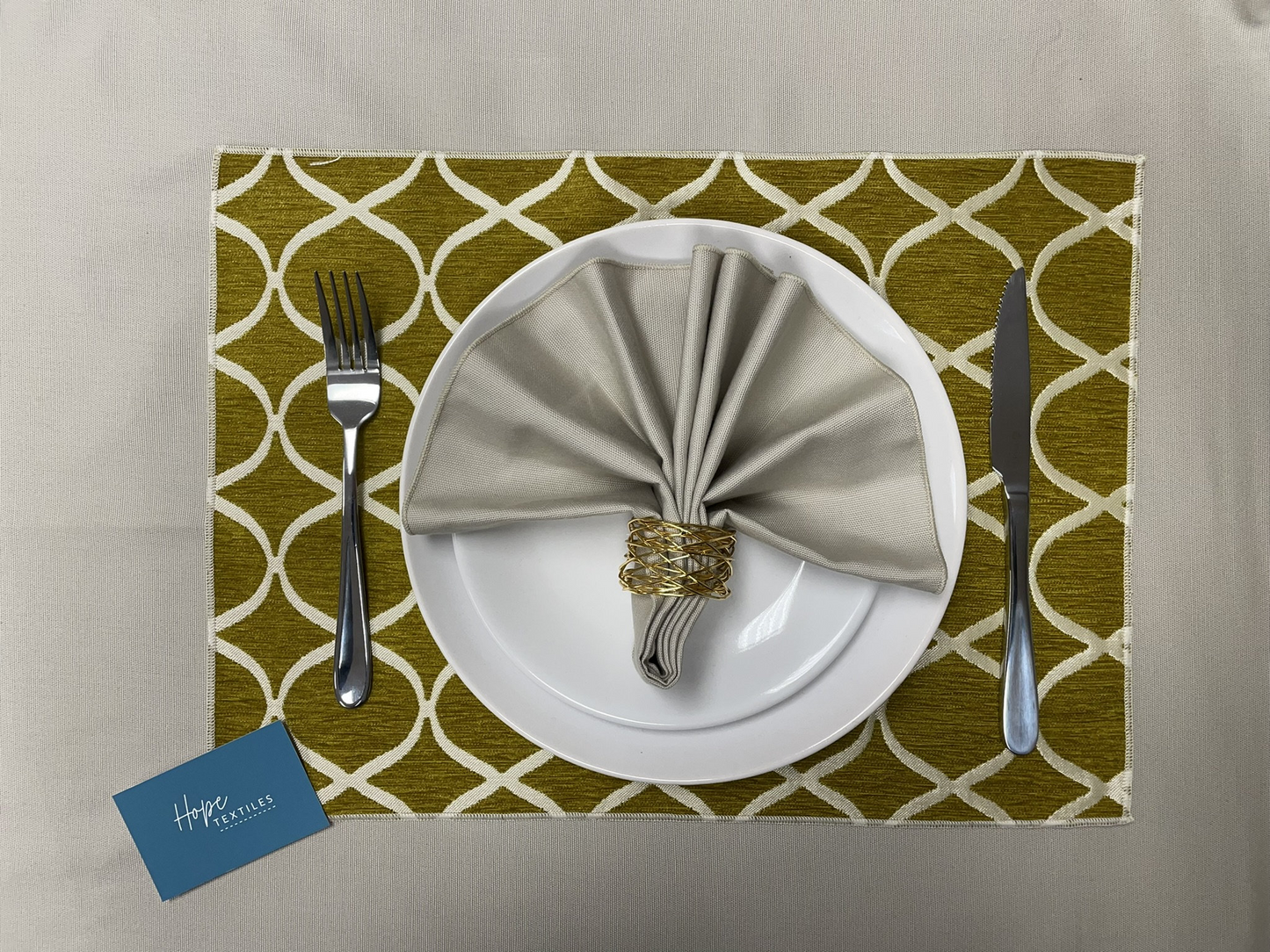 OCHRE ( mustard gold)  Geometric Table Place Mat