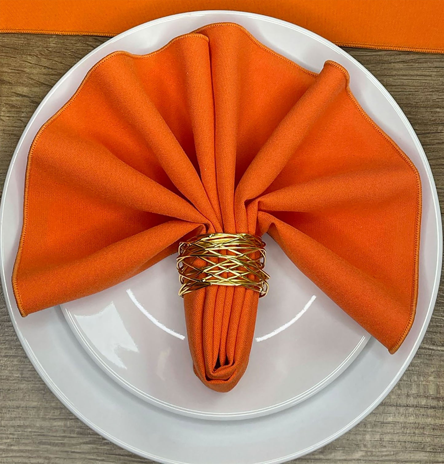 Orange Polyester Napkin