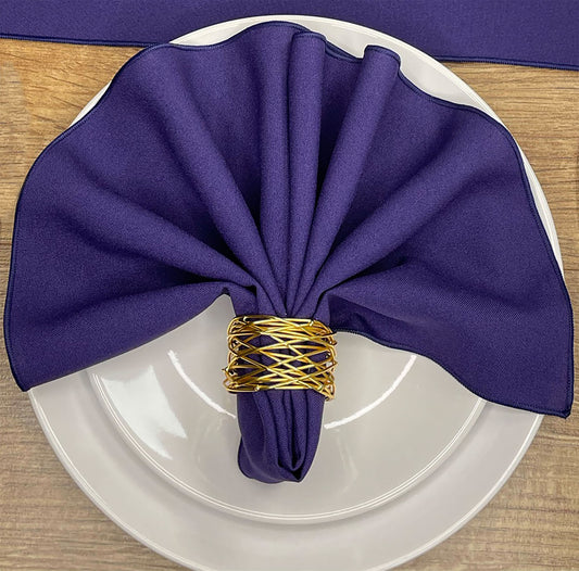 Purple polyester napkin