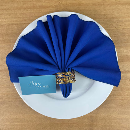 Royal Blue Table Runner and Napkins Set