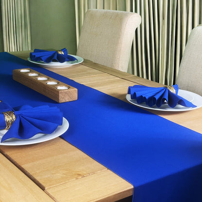 Royal Blue Table Runner and Napkins Set