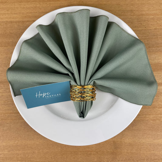 Sage Green Table Runner and Napkin Set