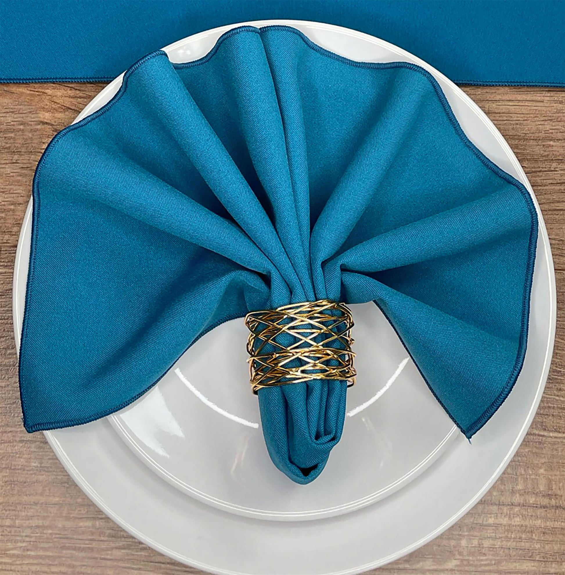 Teal polyester Napkin