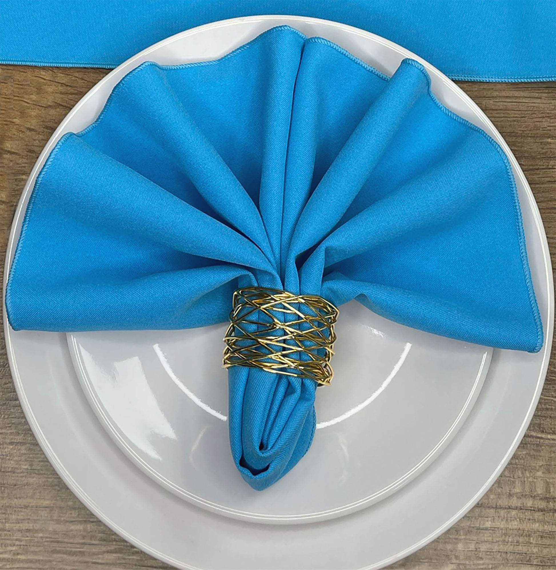 Turquoise polyester Napkin