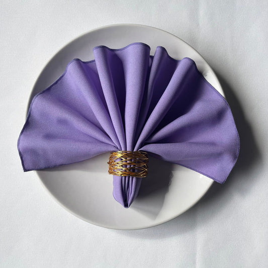 Dark Lilac Plain Fabric Napkin