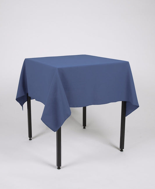 Airforce Blue Large Square Tablecloth with Side Joins