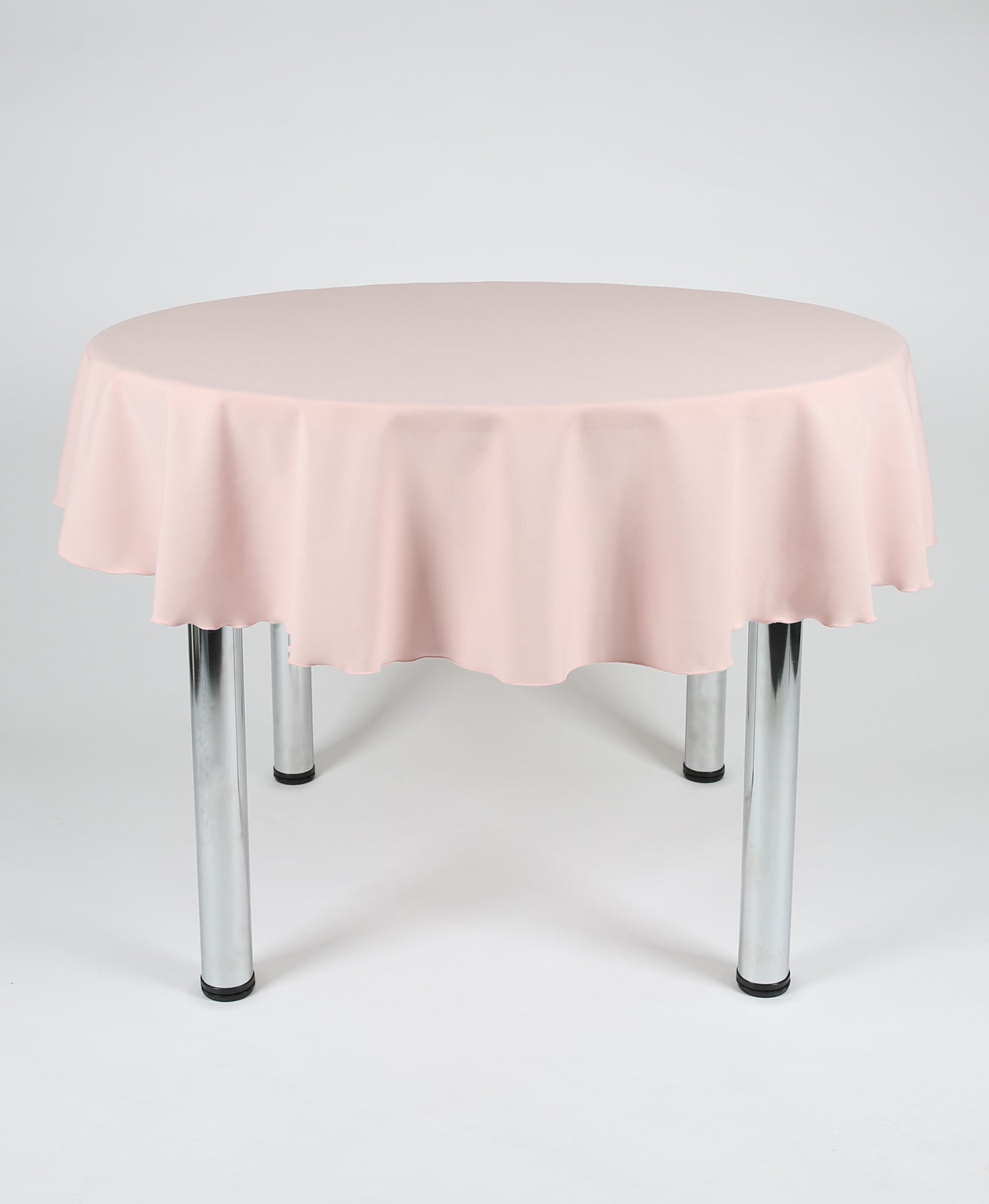 Blush Pink Large Round Tablecloth with a Centre Join