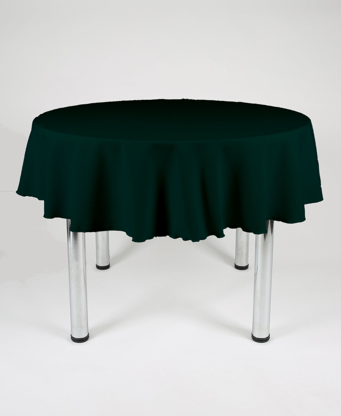 Bottle Green Large Round Tablecloth with a Centre Join