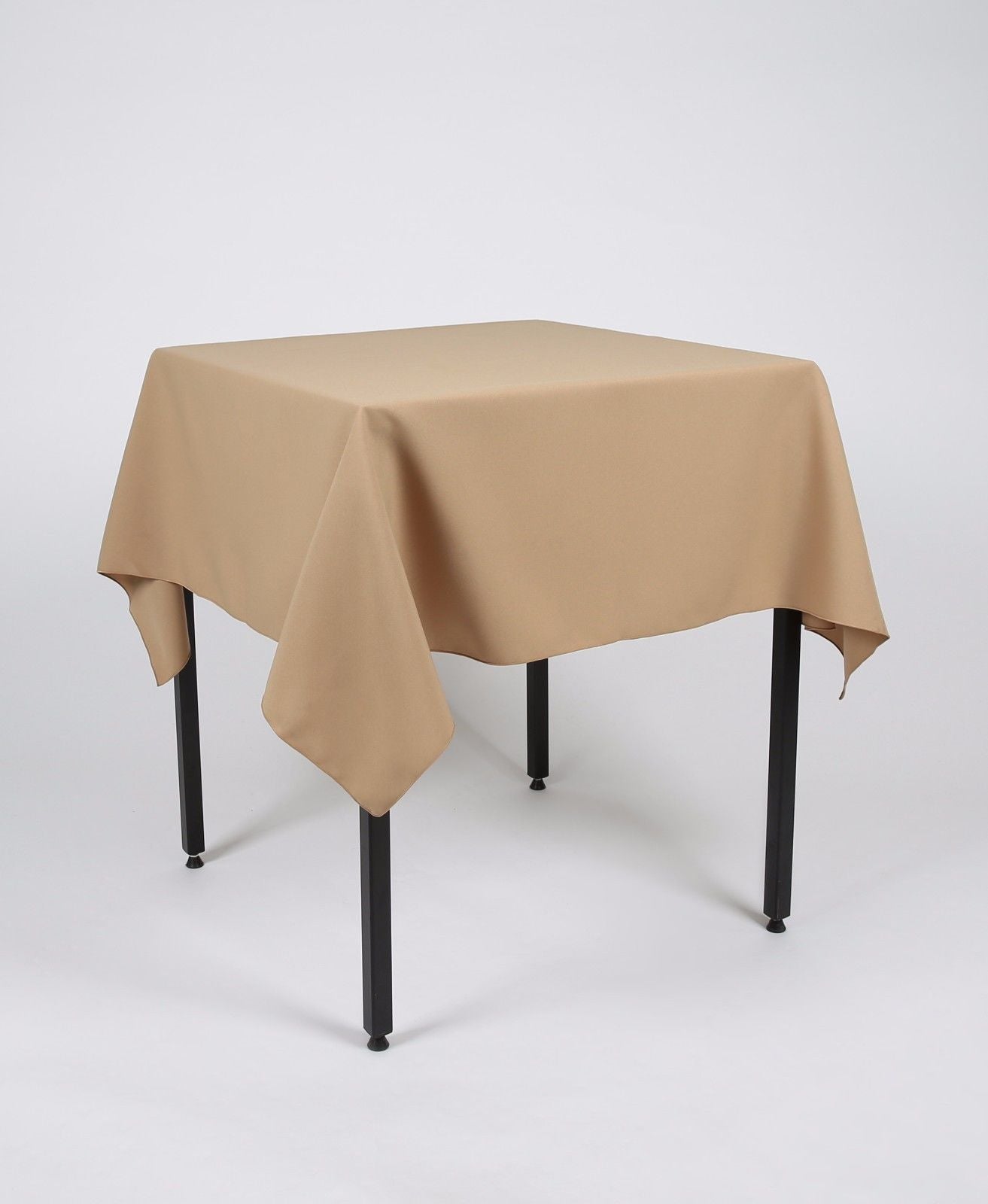 Camel Large square Tablecloth with a Centre Join