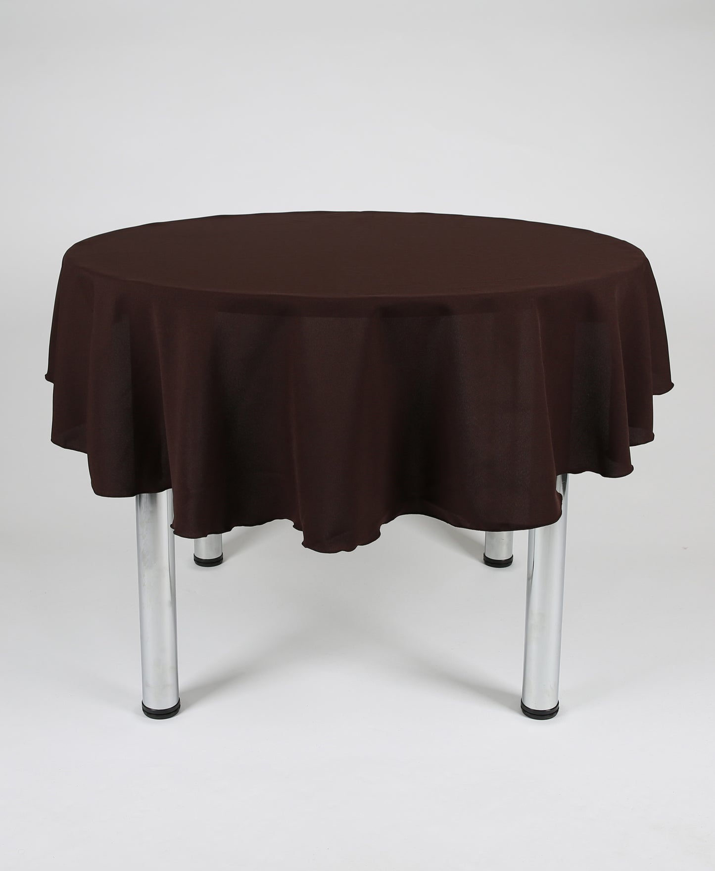 Chocolate Brown Large Round Tablecloth with a Centre Join