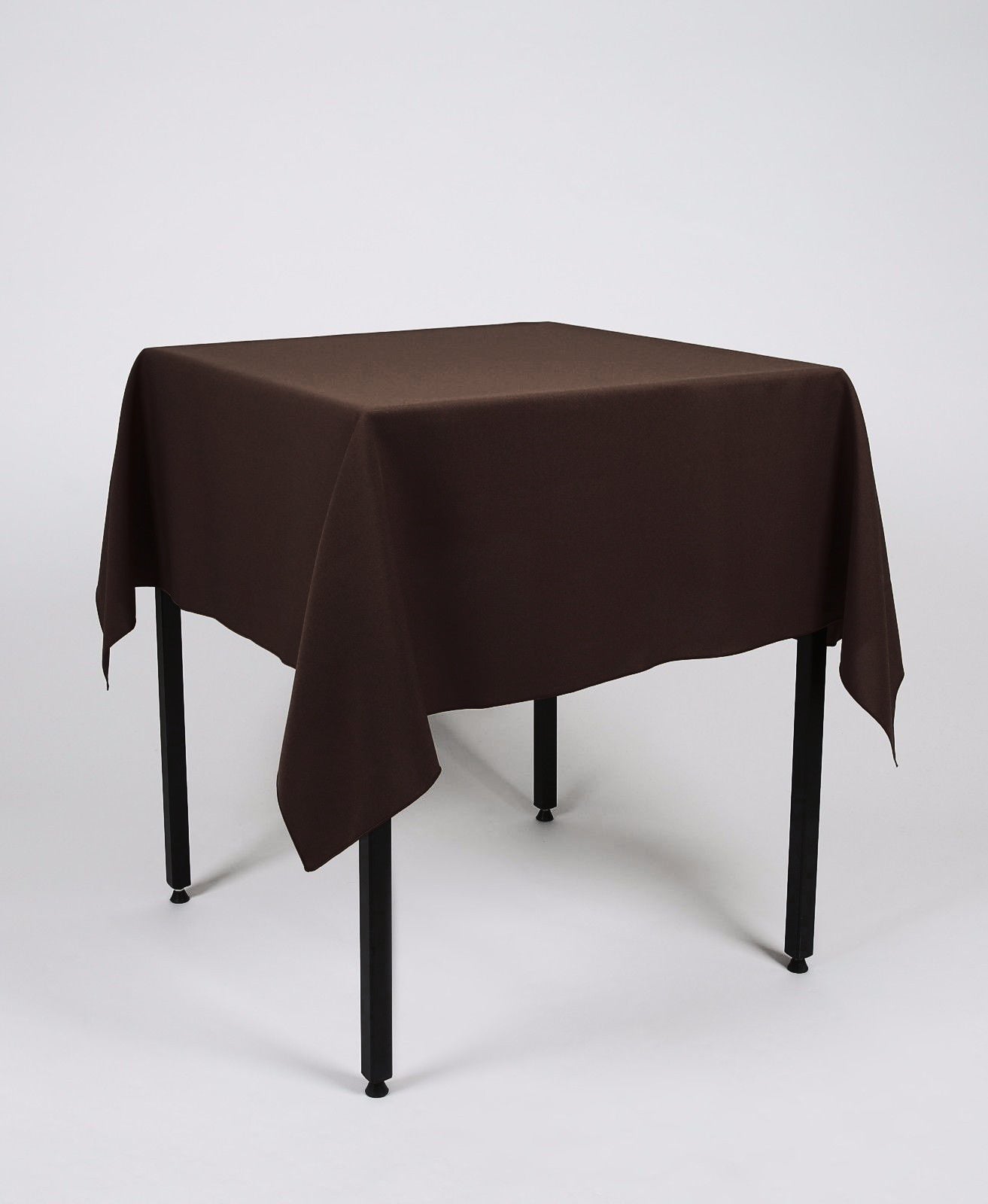 Chocolate Brown Large Square Tablecloth with Side Joins