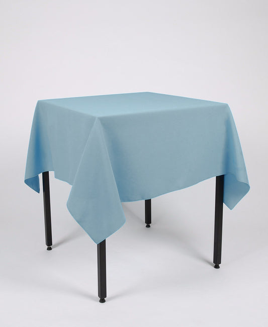 Cornflower Blue Large Square Tablecloth with Side Joins