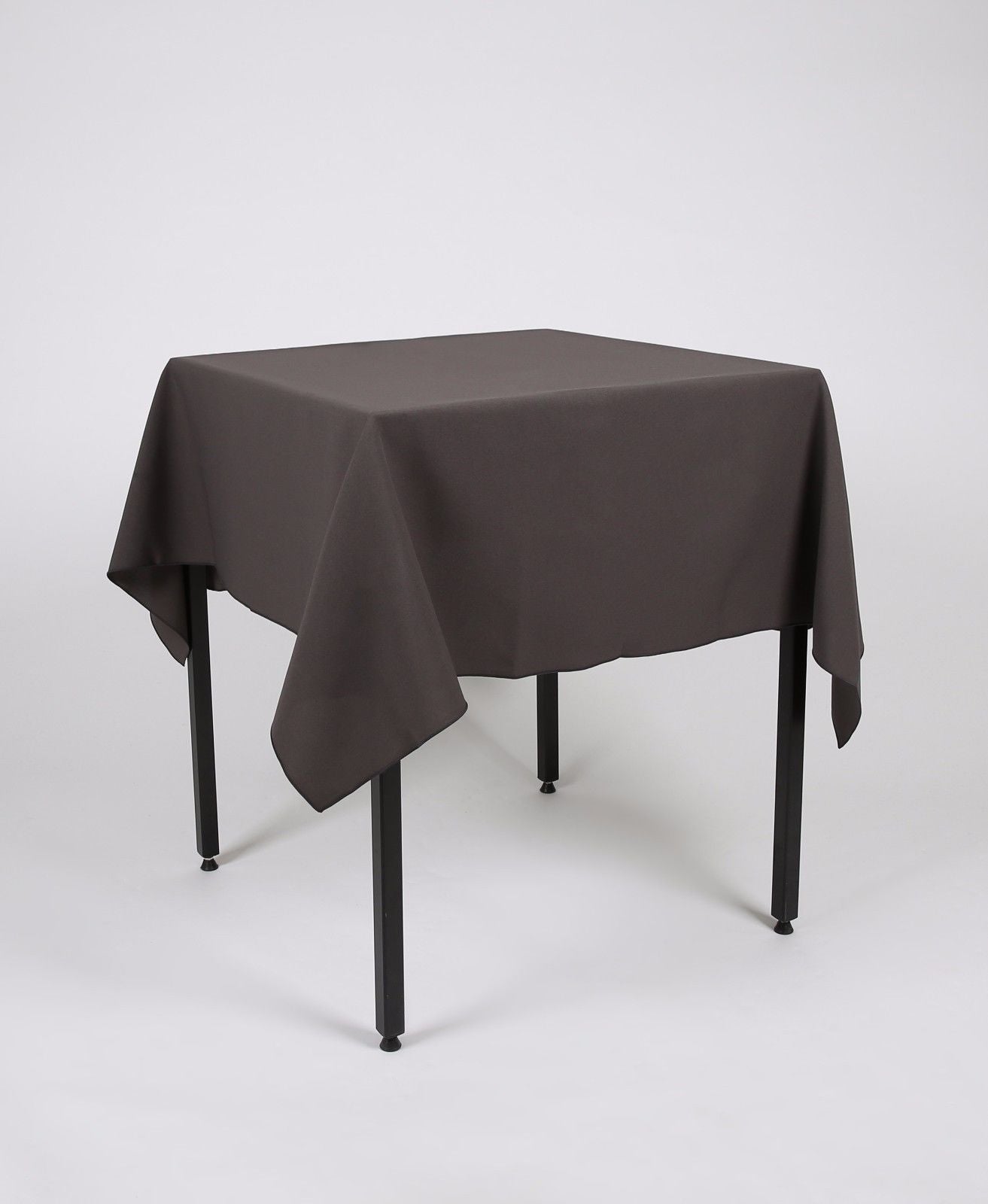 Dark Grey Large Square Tablecloth with Side Joins