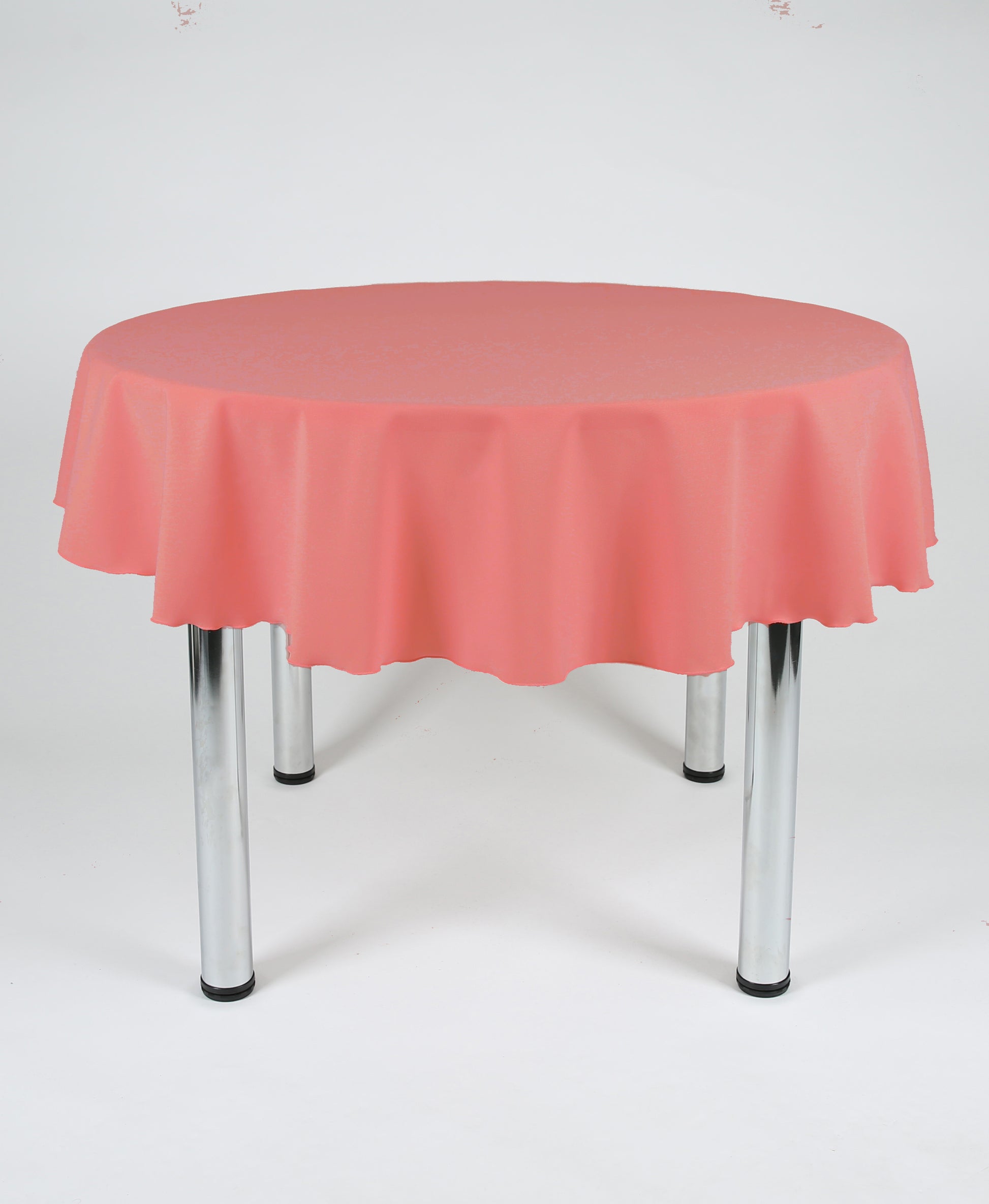 Dusky Pink Large Round Tablecloth with a Centre Join