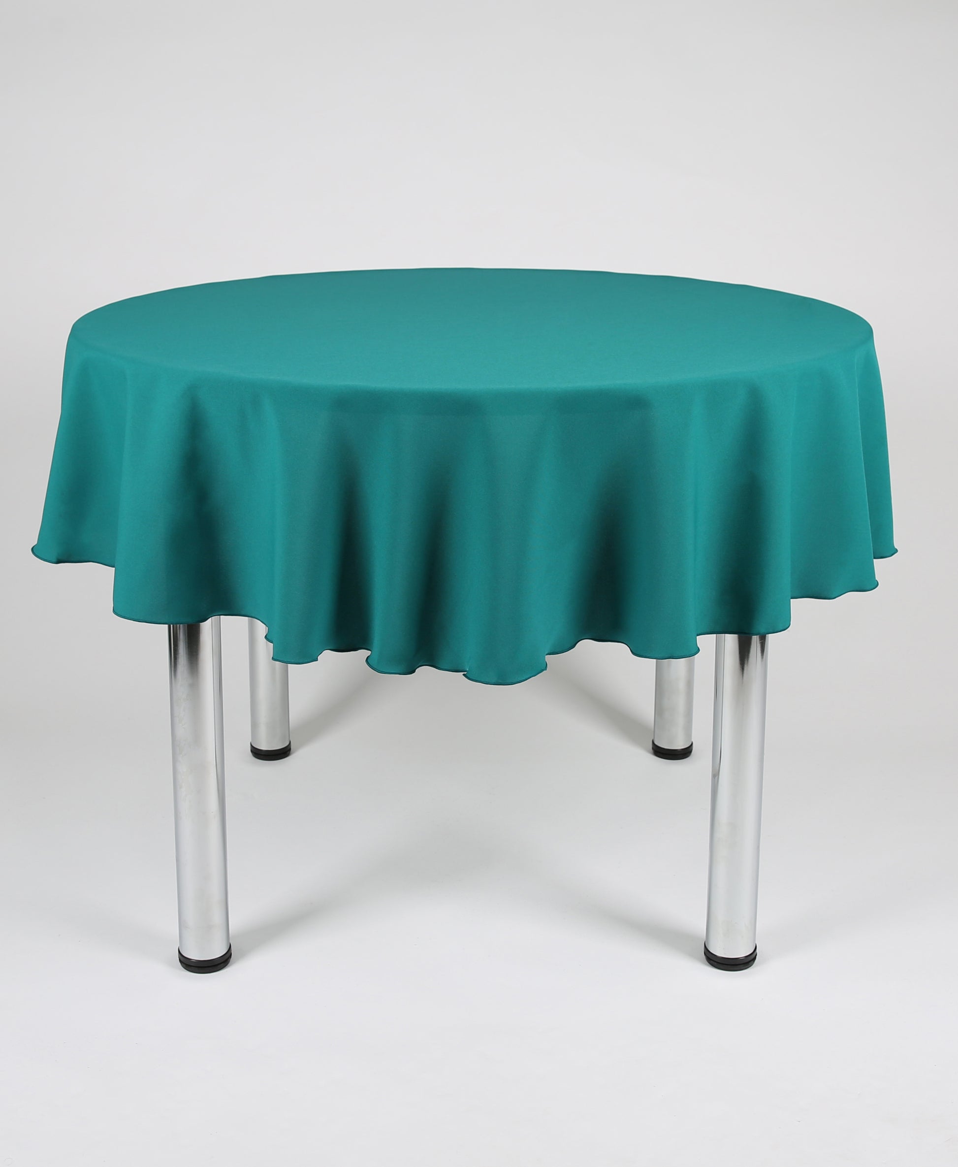 Jade Green Large Round Tablecloth with a Centre Join