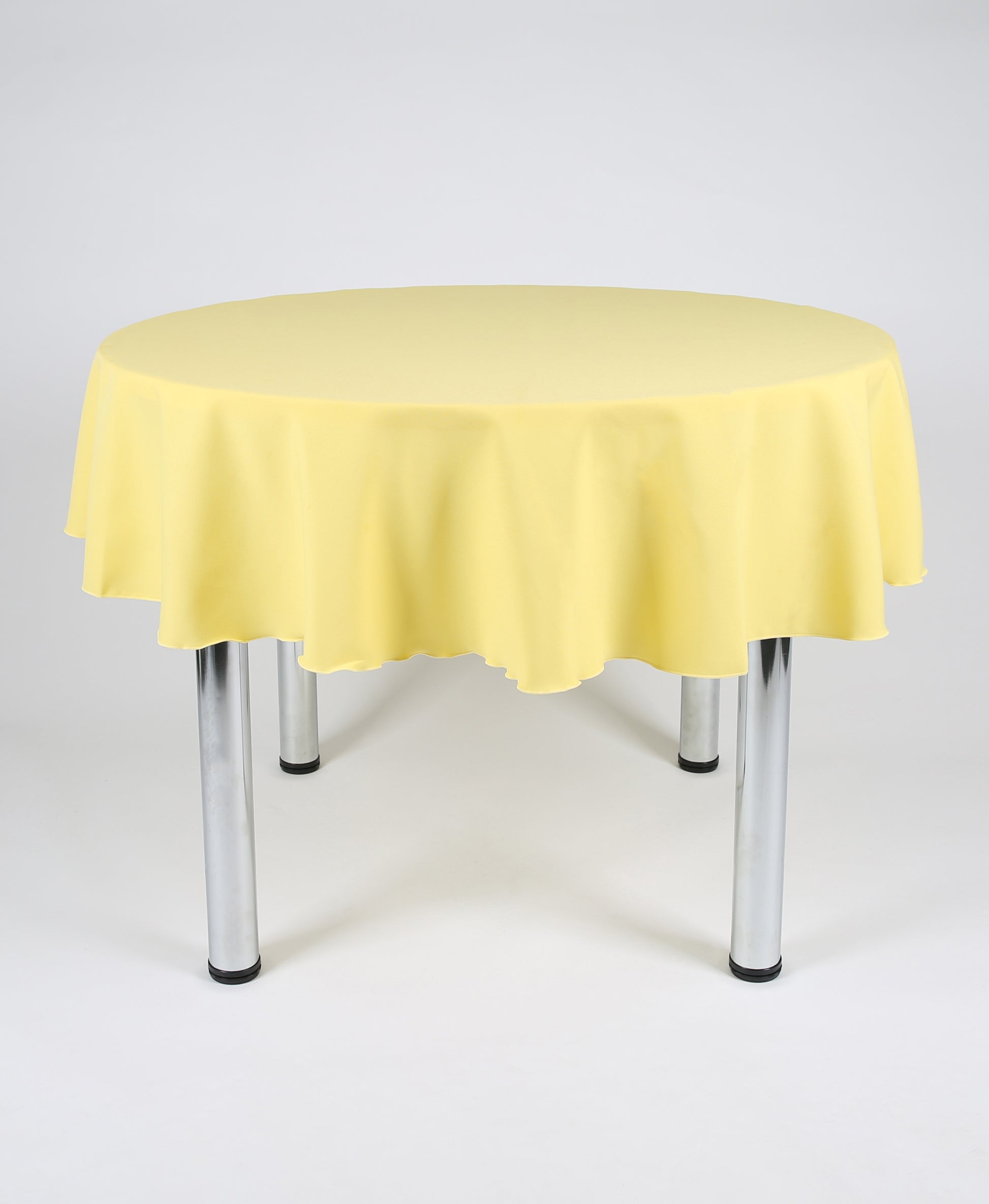 Lemon Large Round Tablecloth with a Centre Join