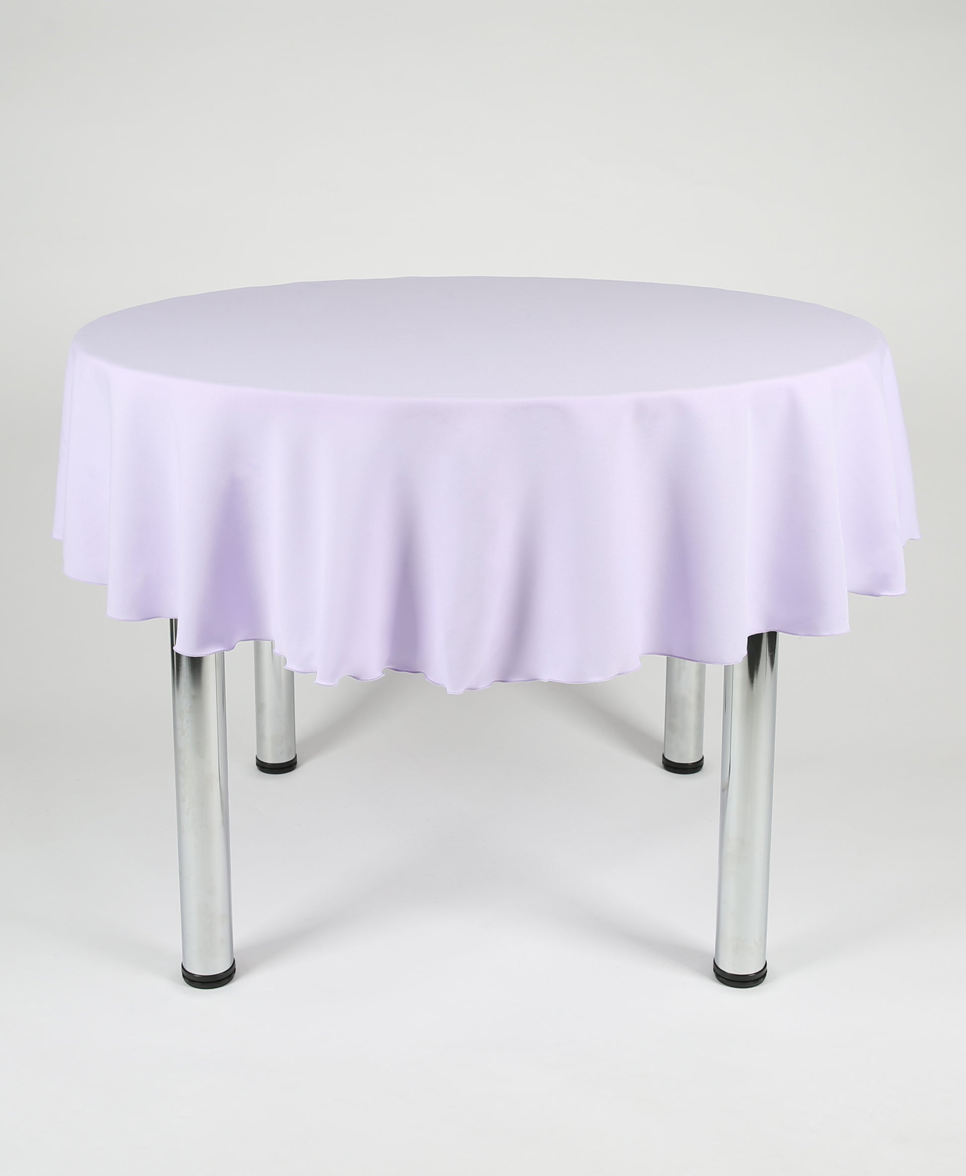 Lilac Large Round Tablecloth with a Centre Join