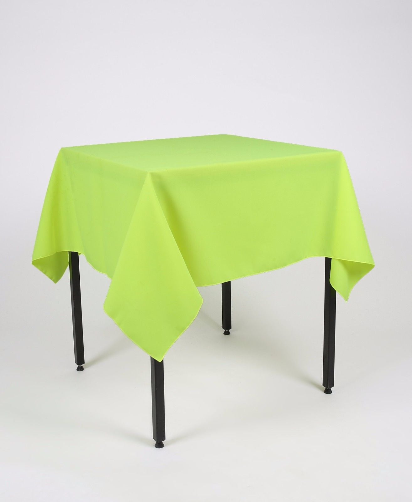 Lime Green Large Square Tablecloth with Side Joins