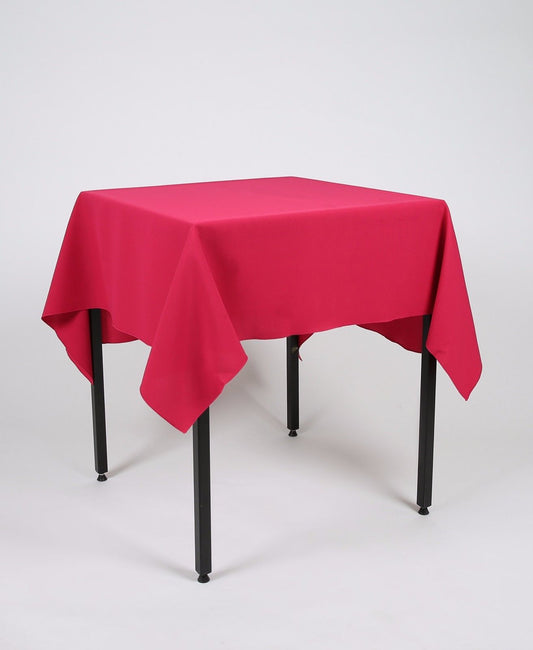 Magenta Large Square Tablecloth with Side Joins