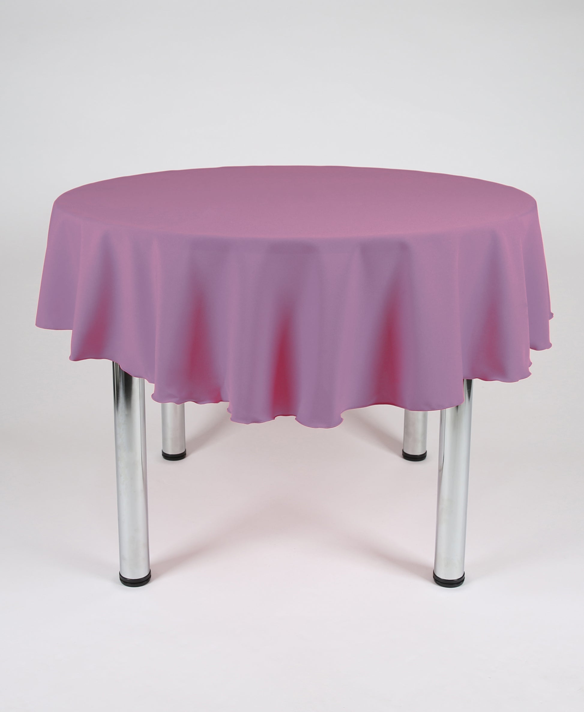 Mauve Large Round Tablecloth with a Centre Join