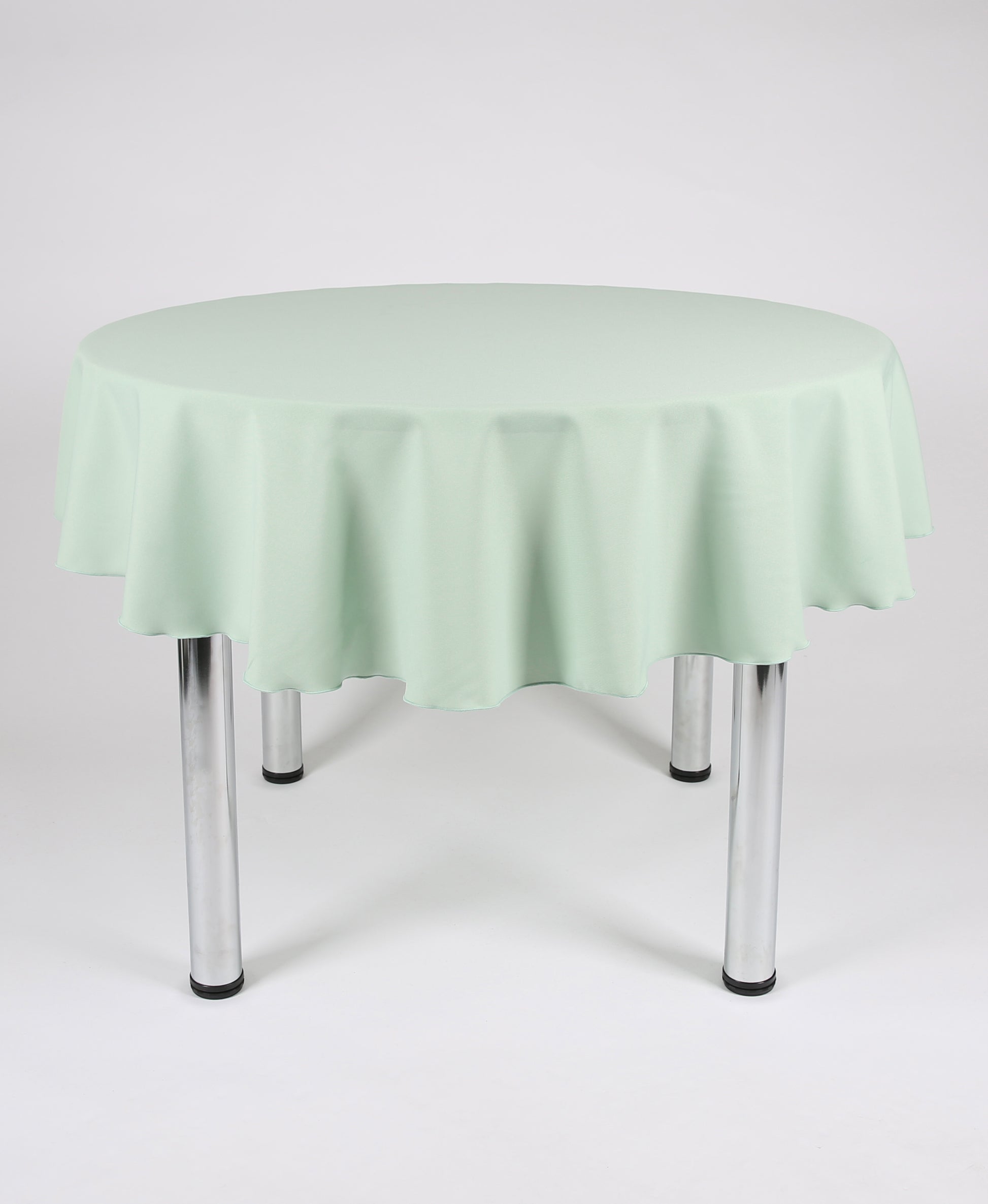 Mint Green Large Round Tablecloth with a Centre Join