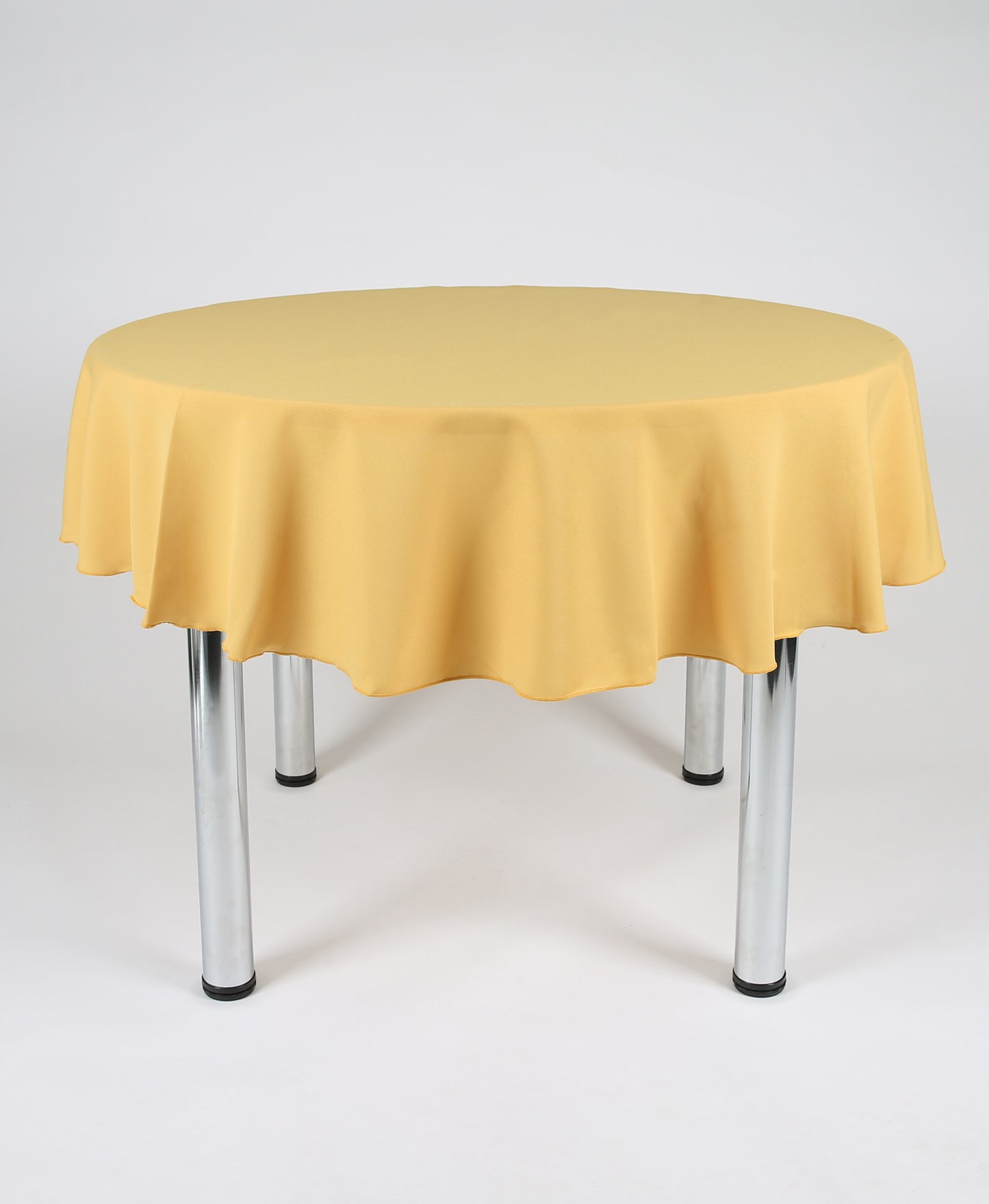 Mustard Large Round Tablecloth with a Centre Join