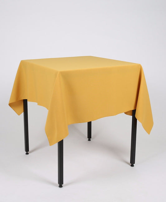 Mustard Large Square Tablecloth with Side Joins