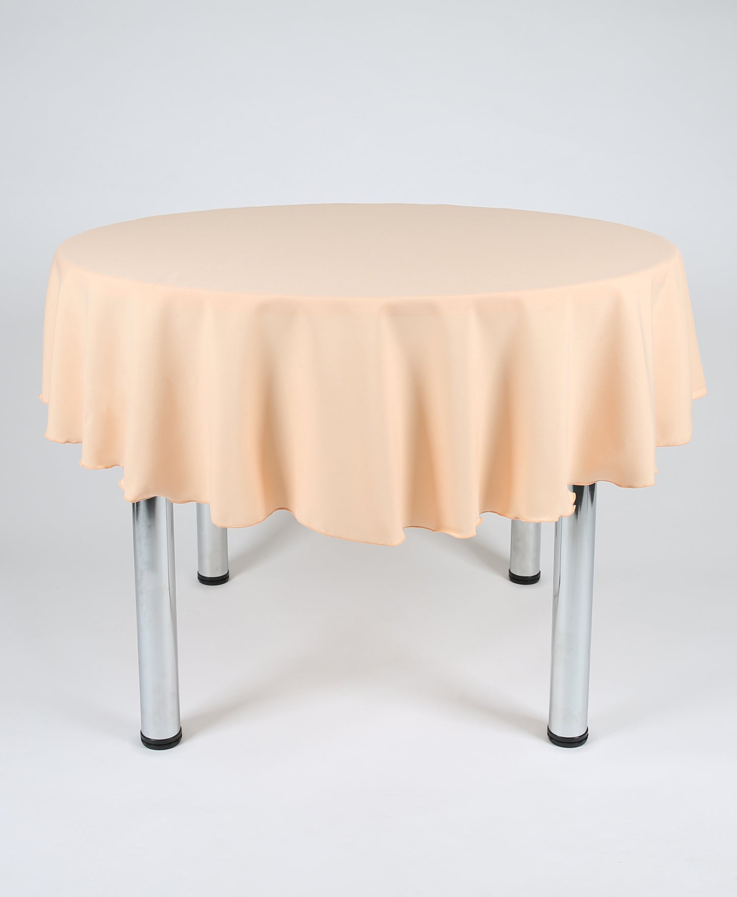 Peach Large Round Tablecloth with a Centre Join