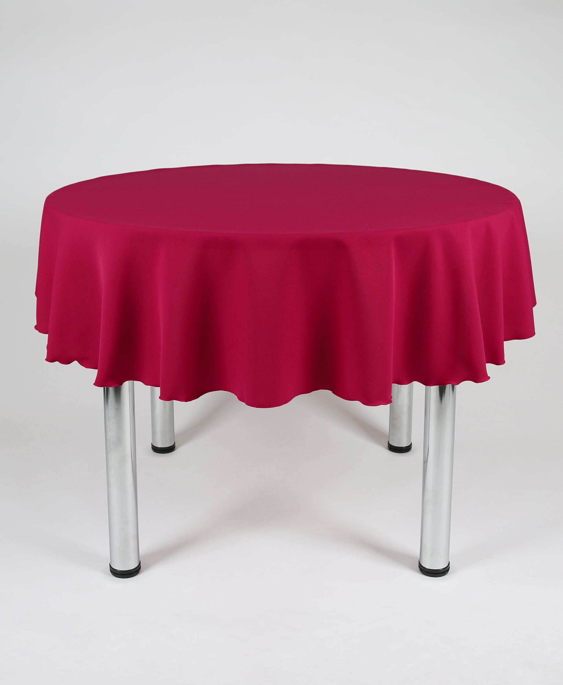 Raspberry Large Round Tablecloth with a Centre Join